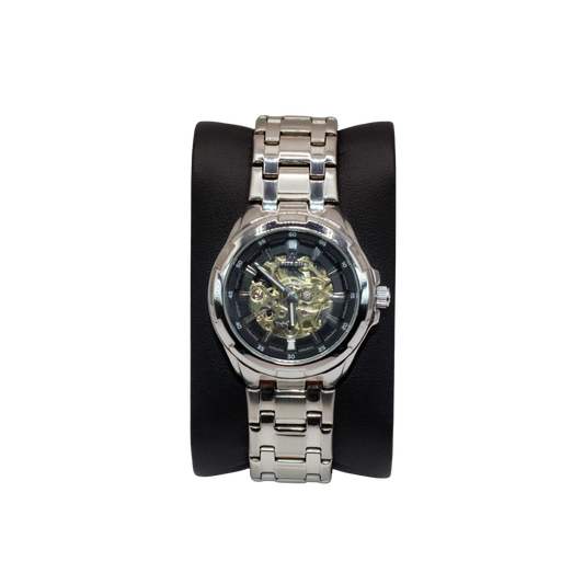 Fitron 117177L Silver Black Dial - Automatic