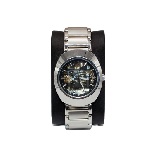 Fitron 117235M Silver Black Dial - Automatic