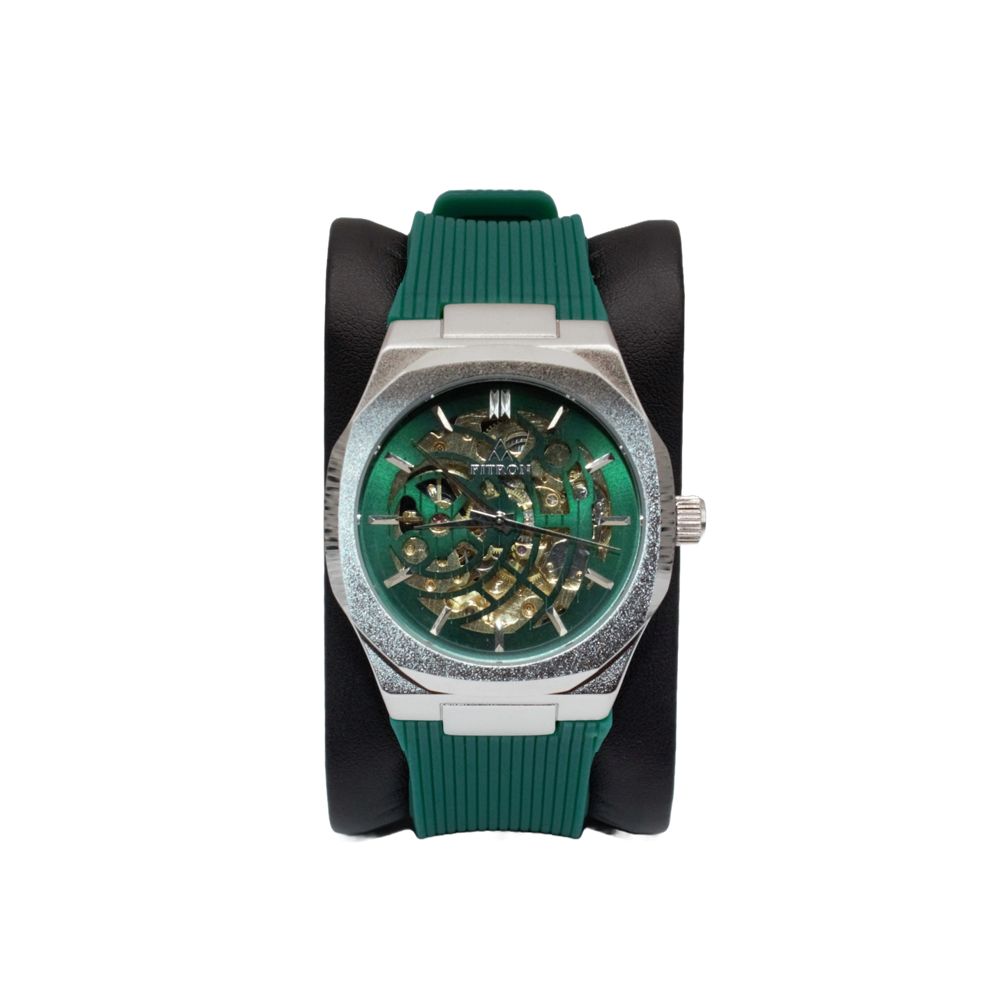 Fitron 117203M Silver Green Dial - Automatic