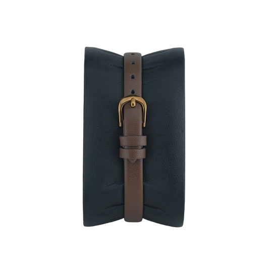 FITRON SMALL ROUNDED RECTANGLE 7872L BROWN DIAL - WOMEN'S QUARTZ