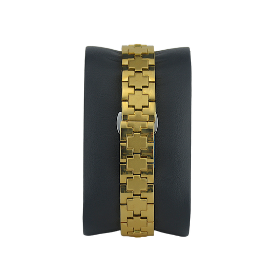 FITRON SQUARE WITH PREMIUM CRYSTALS 9962L GREEN DIAL - WOMEN'S QUARTZ