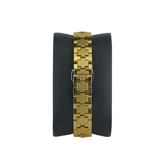 FITRON SQUARE WITH PREMIUM CRYSTALS 9962L GOLD DIAL - WOMEN'S QUARTZ