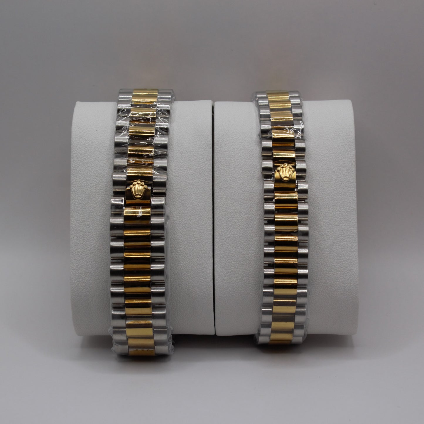 Oyster Perpetual Day-Date Two-Tone Red Dial Couple