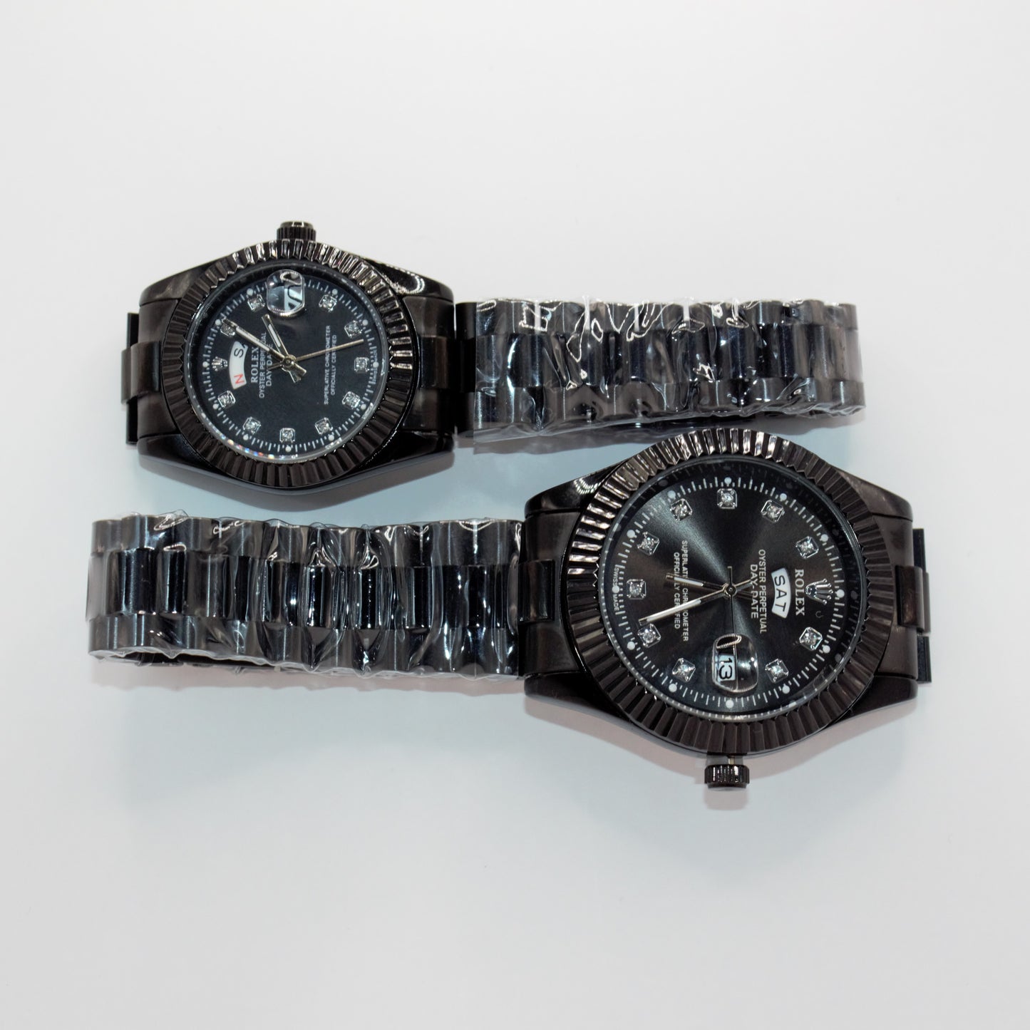 Oyster Perpetual Day-Date Black Black Dial Couple