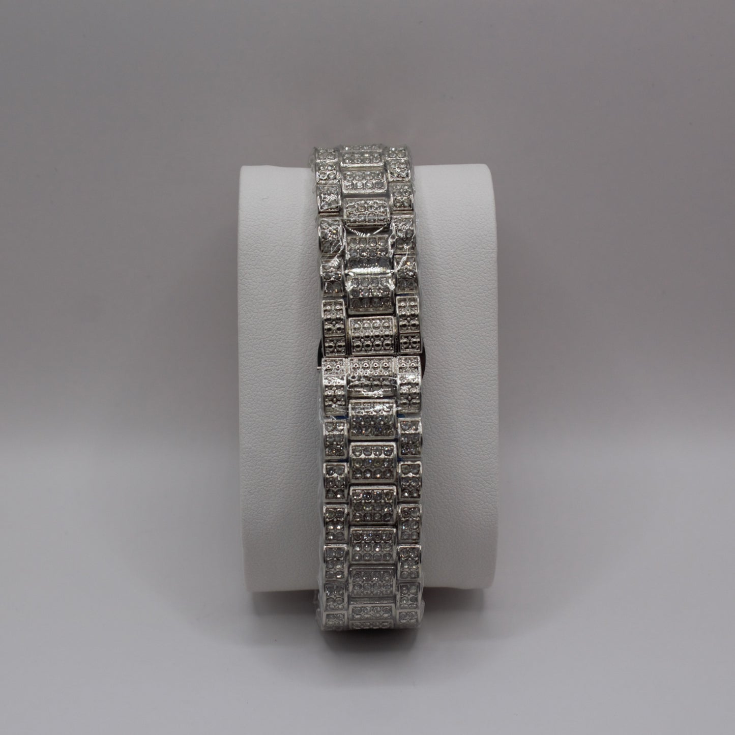 Oyster Perpetual Datejust (Iced Out) Silver Blue Dial - 41mm