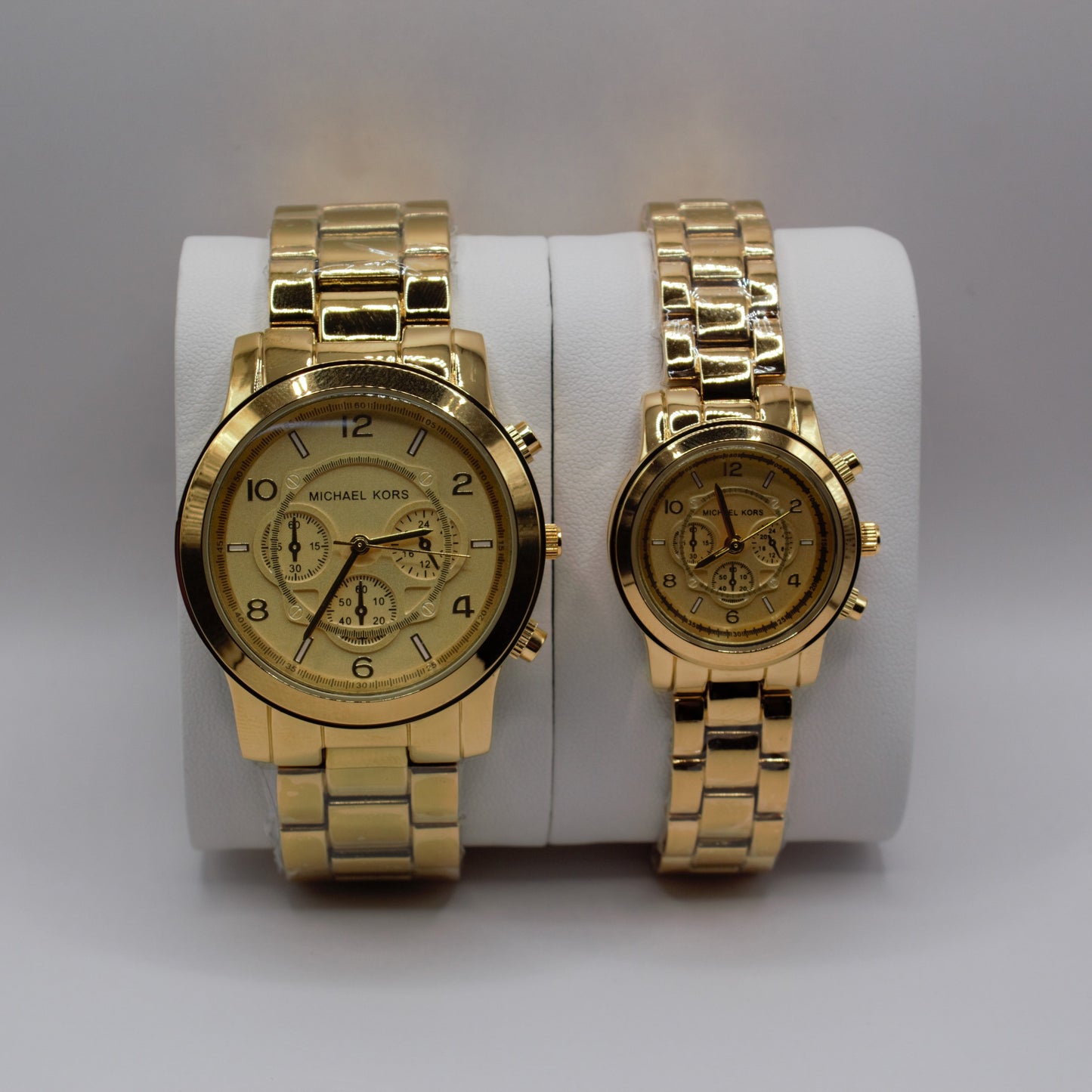 MK Runway Chronograph Gold Gold Dial - Couple