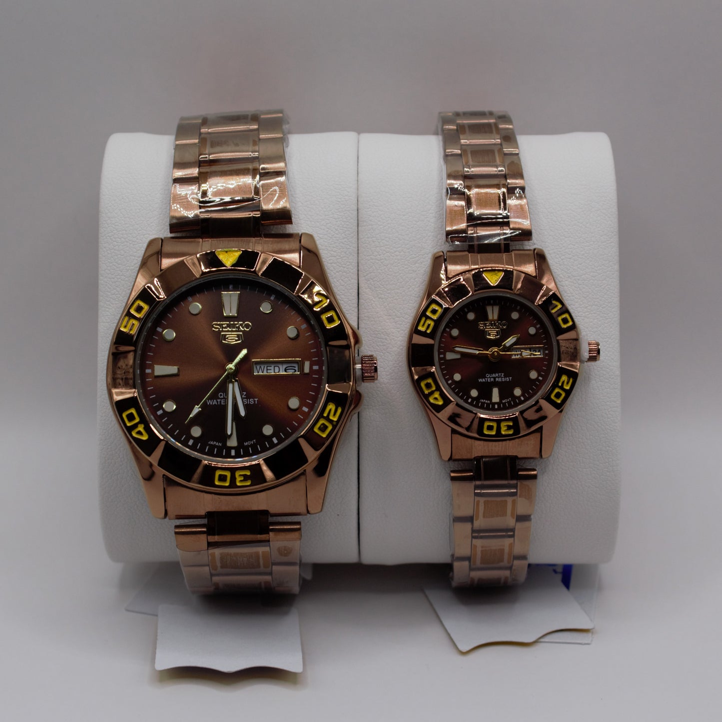 SK 5 SNZB Day-Date Brown Brown Dial - Couple