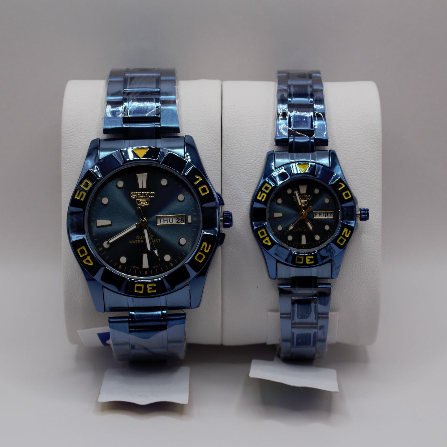 SK 5 SNZB Day-Date Blue Blue Dial - Couple