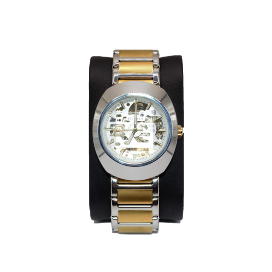 Fitron 117235M Two-Tone Silver Dial - Automatic