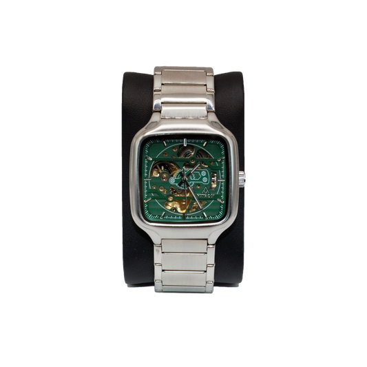 Fitron 117236M Silver Green Dial - Automatic