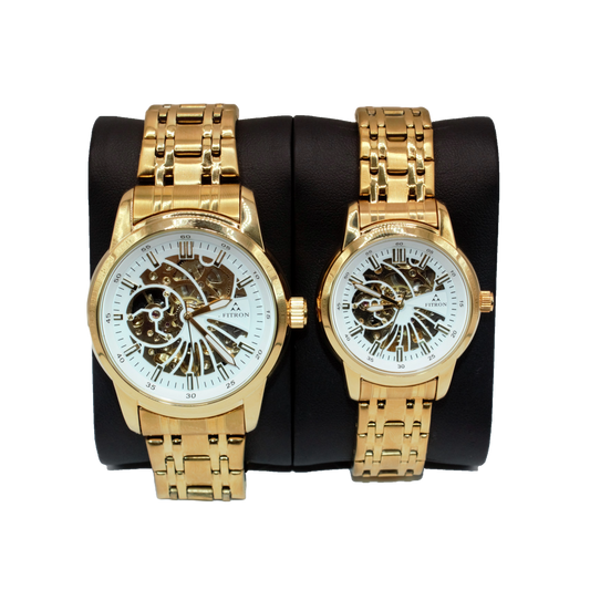 Fitron 117178 Gold White Dial - Automatic