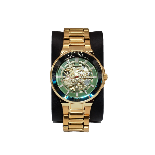 Fitron 117195M Gold Green Dial - Automatic