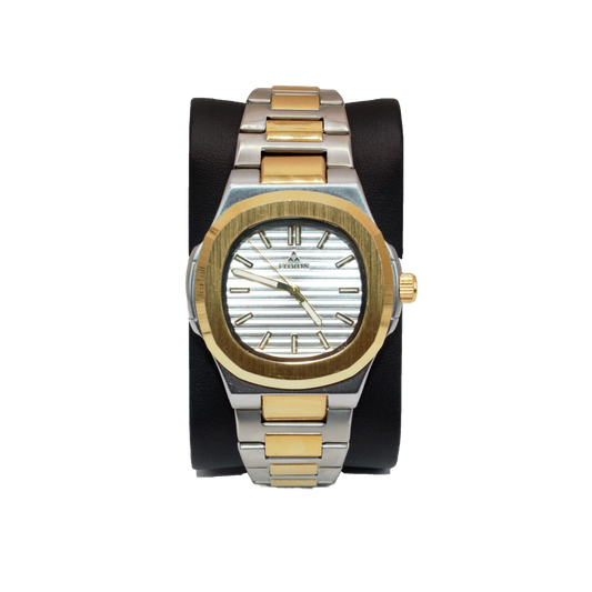 Fitron 117225M Two-Tone Silver Dial - Automatic