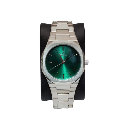 Fitron 117224M Silver Green Dial - Automatic