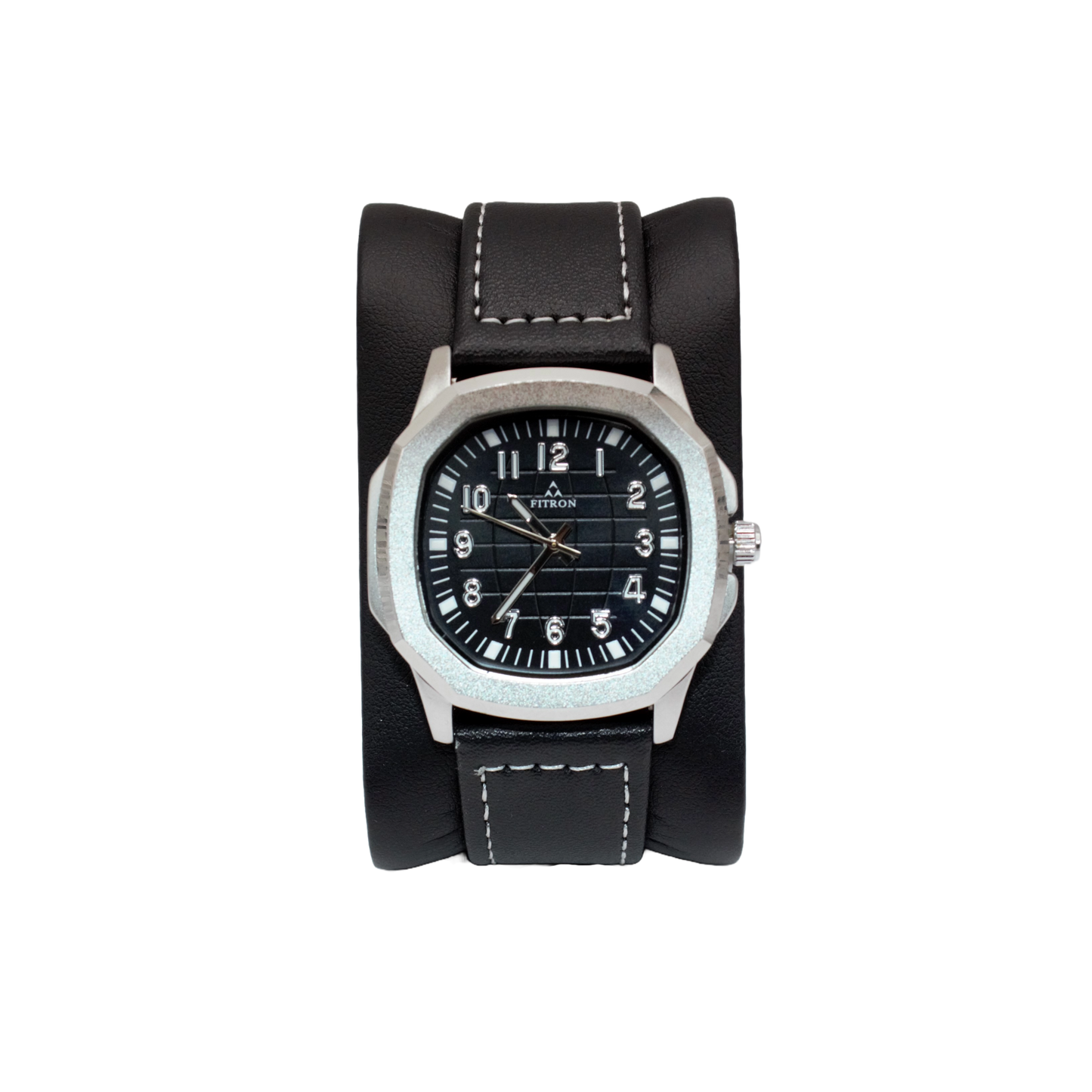 Fitron 9485M Silver Black Dial - Quartz