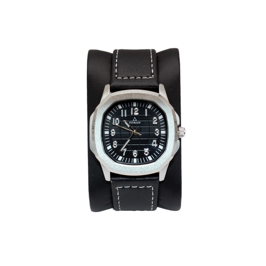 Fitron 9485M Silver Black Dial - Quartz