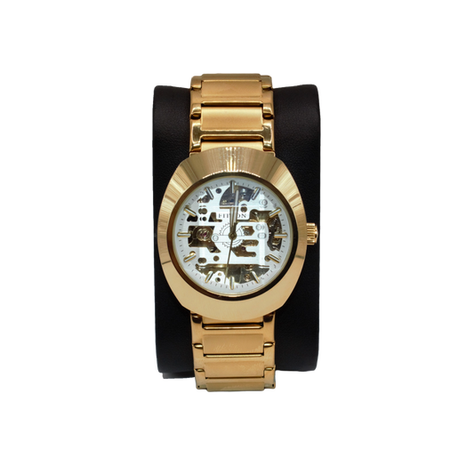 Fitron 117235M Gold Silver Dial - Automatic