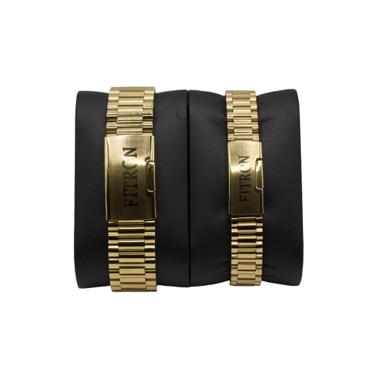 Fitron 6184M Gold Black Dial - Quartz