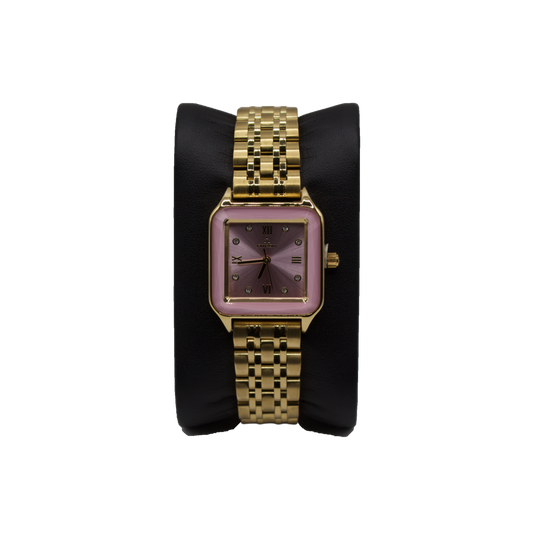 Fitron 9664L Gold Pink Dial - Quartz