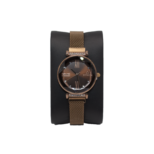 Fitron 9659L Full Brown Dial - Quartz
