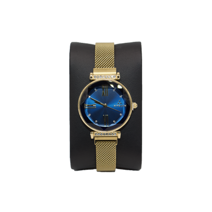 Fitron 9659L Gold Blue Dial - Quartz