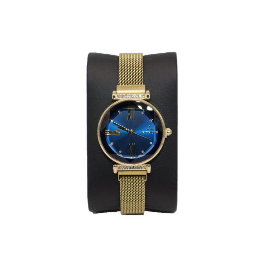 Fitron 9659L Gold Blue Dial - Quartz