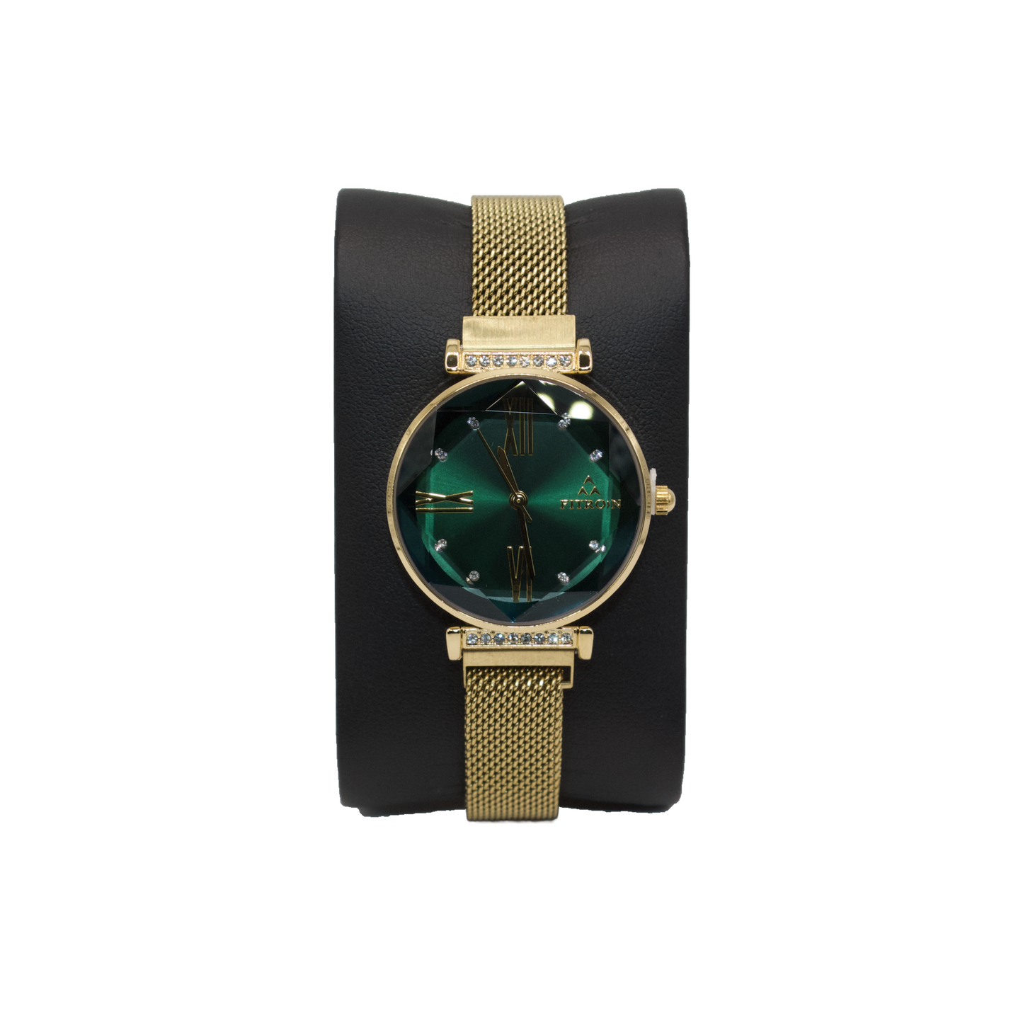 Fitron 9659L Gold Green Dial - Quartz