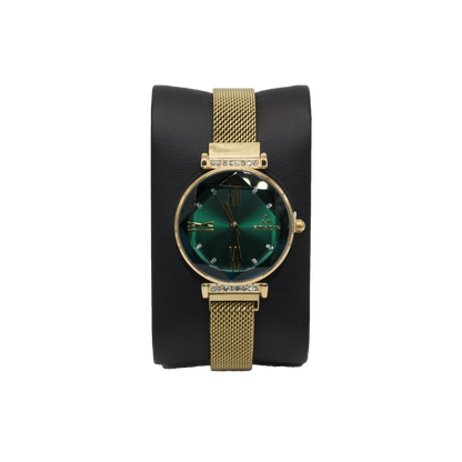 Fitron 9659L Gold Green Dial - Quartz