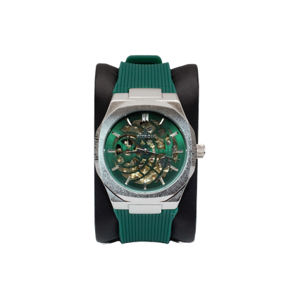 Fitron 117203M Silver Green Dial - Automatic
