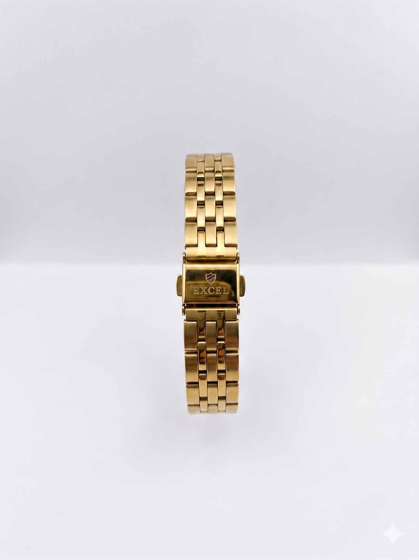 EXCEL OCTAGONAL WITH DIAMONDS EX-2101L GOLD DIAL - WOMEN'S QUARTZ