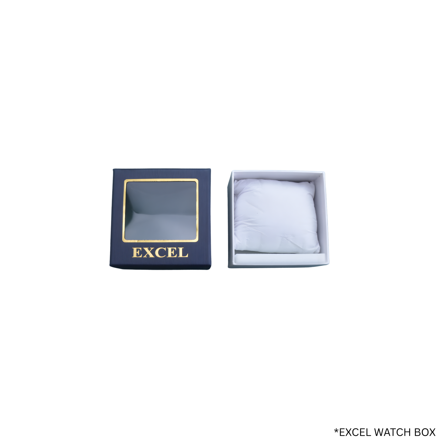 EXCEL OCTAGONAL WITH DIAMONDS EX-2101L BLUE DIAL - WOMEN'S QUARTZ