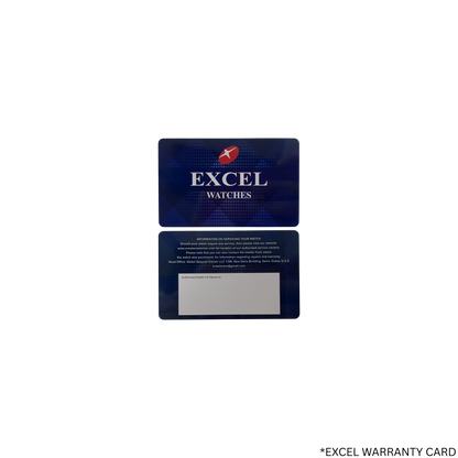 EXCEL OCTAGONAL WITH DIAMONDS EX-2101L BLUE DIAL - WOMEN'S QUARTZ