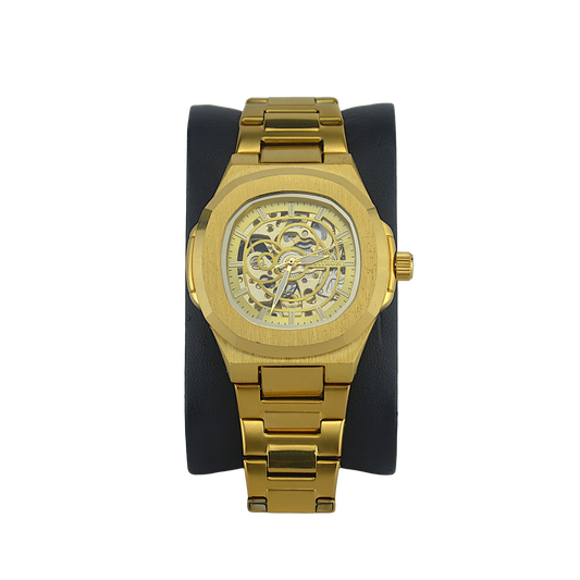 FITRON PP SKELETON 117196M GOLD DIAL - MEN'S AUTOMATIC