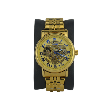 FITRON ROMAN SOFT BEZEL 117187M GOLD DIAL - MEN'S AUTOMATIC