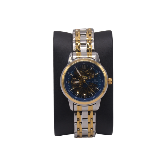 FITRON DOMED SKELETON 117178L BLUE DIAL - WOMEN'S AUTOMATIC