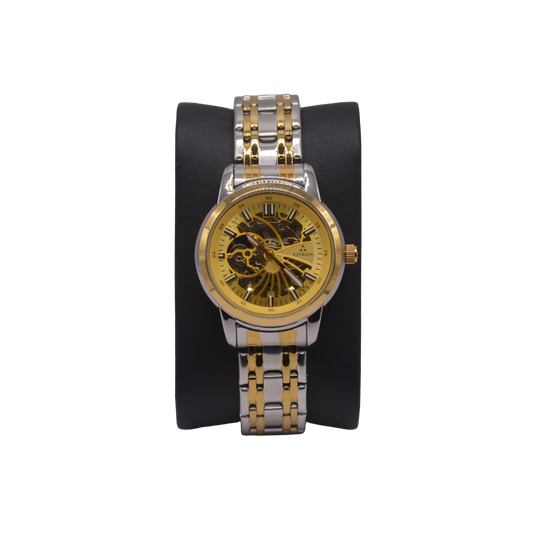 FITRON DOMED SKELETON 117178L GOLD DIAL - WOMEN'S AUTOMATIC