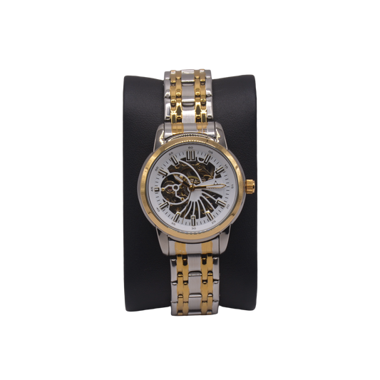 FITRON DOMED SKELETON 117178L WHITE DIAL - WOMEN'S AUTOMATIC