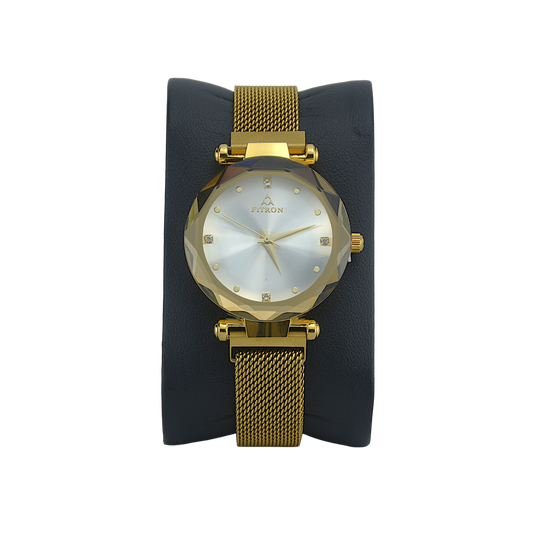 FITRON BIG MAGNETIC 9141L WHITE DIAL - WOMEN'S QUARTZ