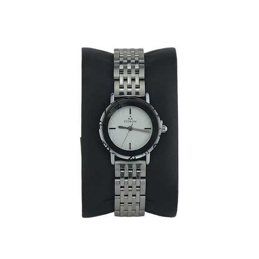FITRON ROUND FITRON 6082L SILVER DIAL - WOMEN'S QUARTZ