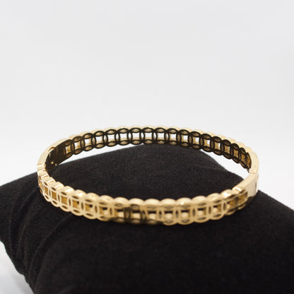 Gold Clash Bangle