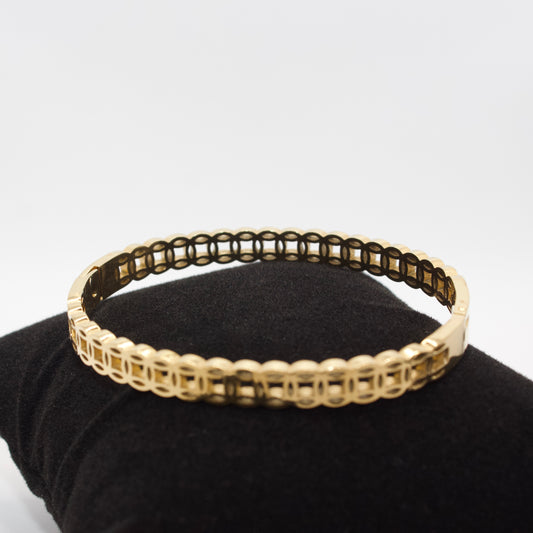 Gold Clash Bangle