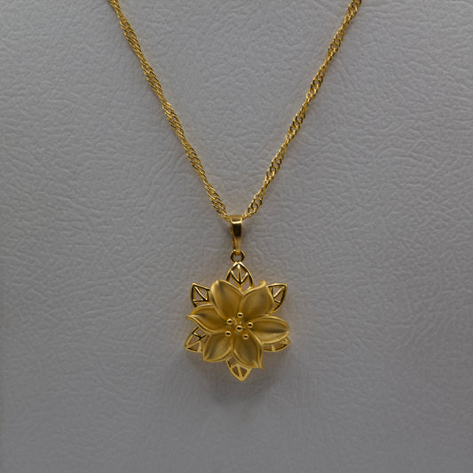 Gold Flower Necklace