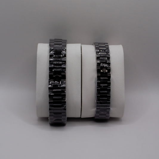 Oyster Perpetual Day-Date Black Black Dial Couple