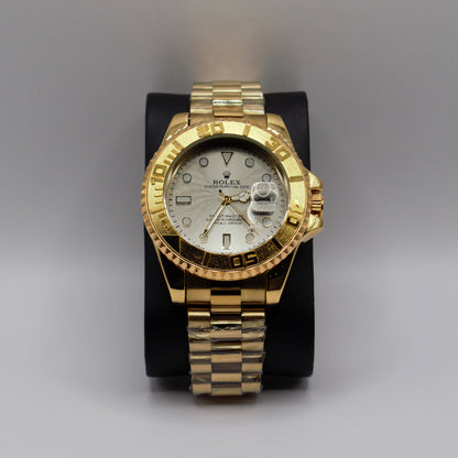 Yacht-Master Oyster Perpetual Date Gold White Dial - 40mm