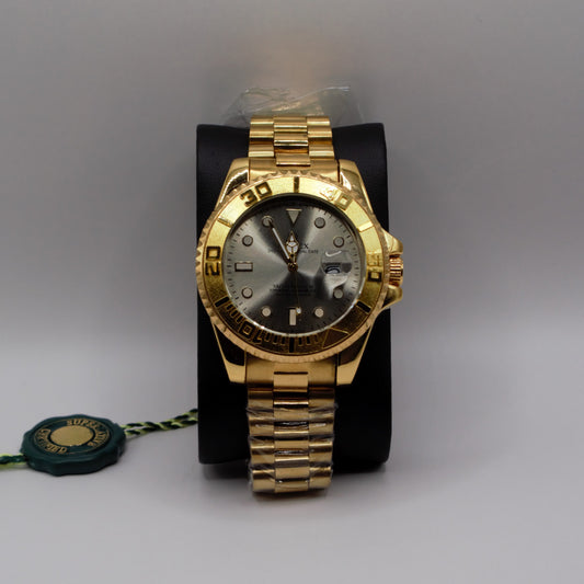 Yacht-Master Oyster Perpetual Date Gold Grey Dial - 40mm