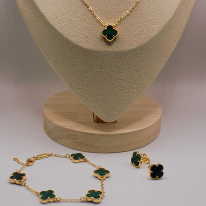 Emeral Green Clover Set