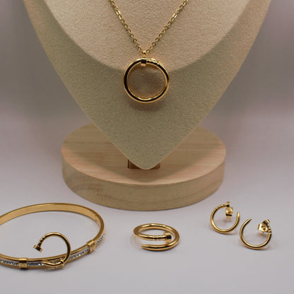 Gold Crystal Hook Set