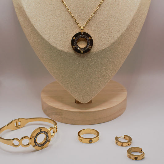 Crystal Ring Set