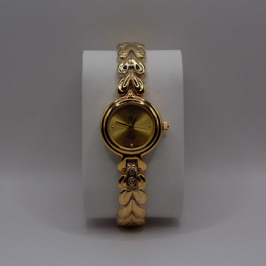 GVCY Heart Chained Band Gold Dial - 22mm