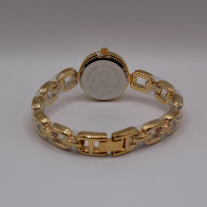 CK Ladies Gold Silver Dial - 22mm